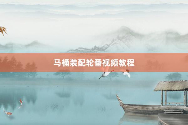 马桶装配轮番视频教程