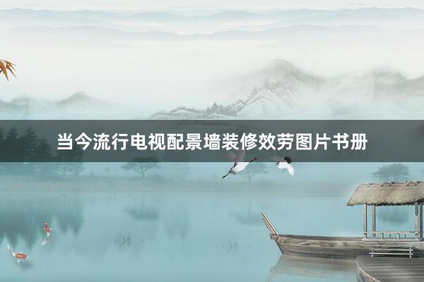 当今流行电视配景墙装修效劳图片书册